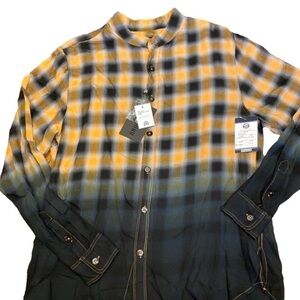 Nwt Rawgear ombré button down shirt